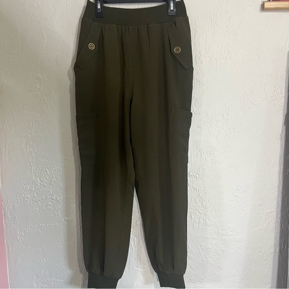 ALL In Favor Nordstrom Olive Green Cargo/Jogger with Cuffed Legs Size XS - Picture 5 of 10